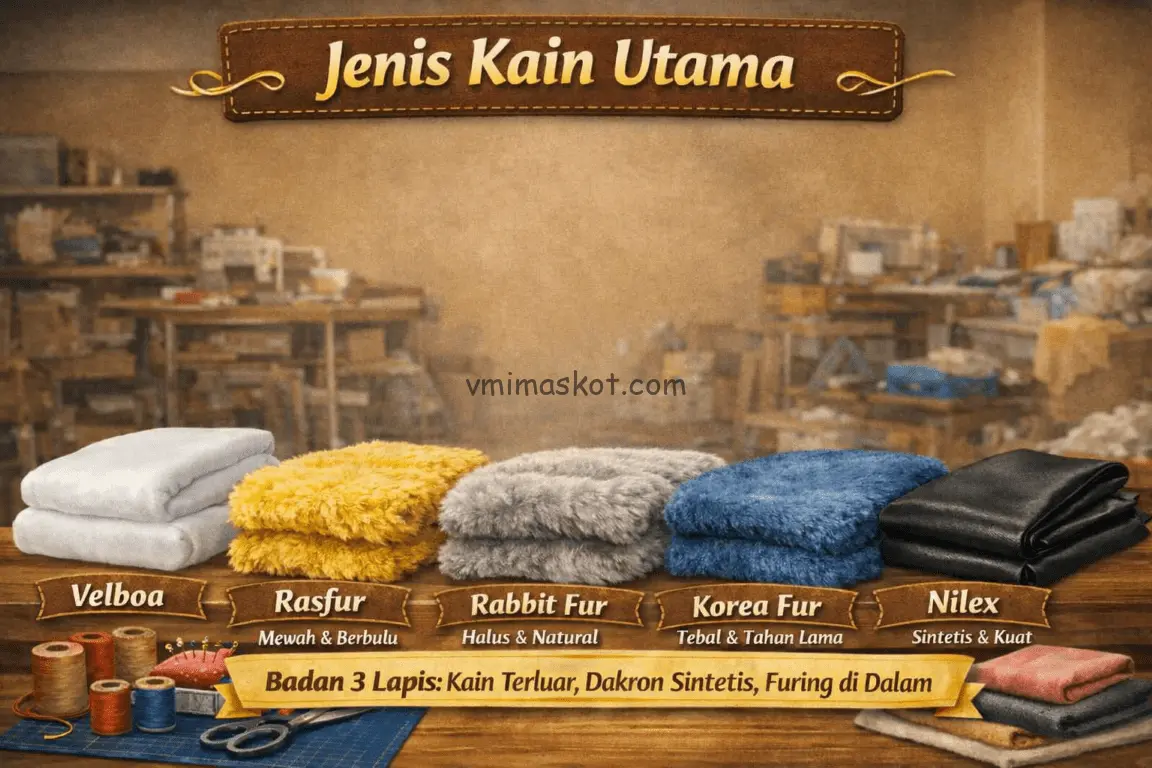 Ilustrasi Jenis Kain Utama